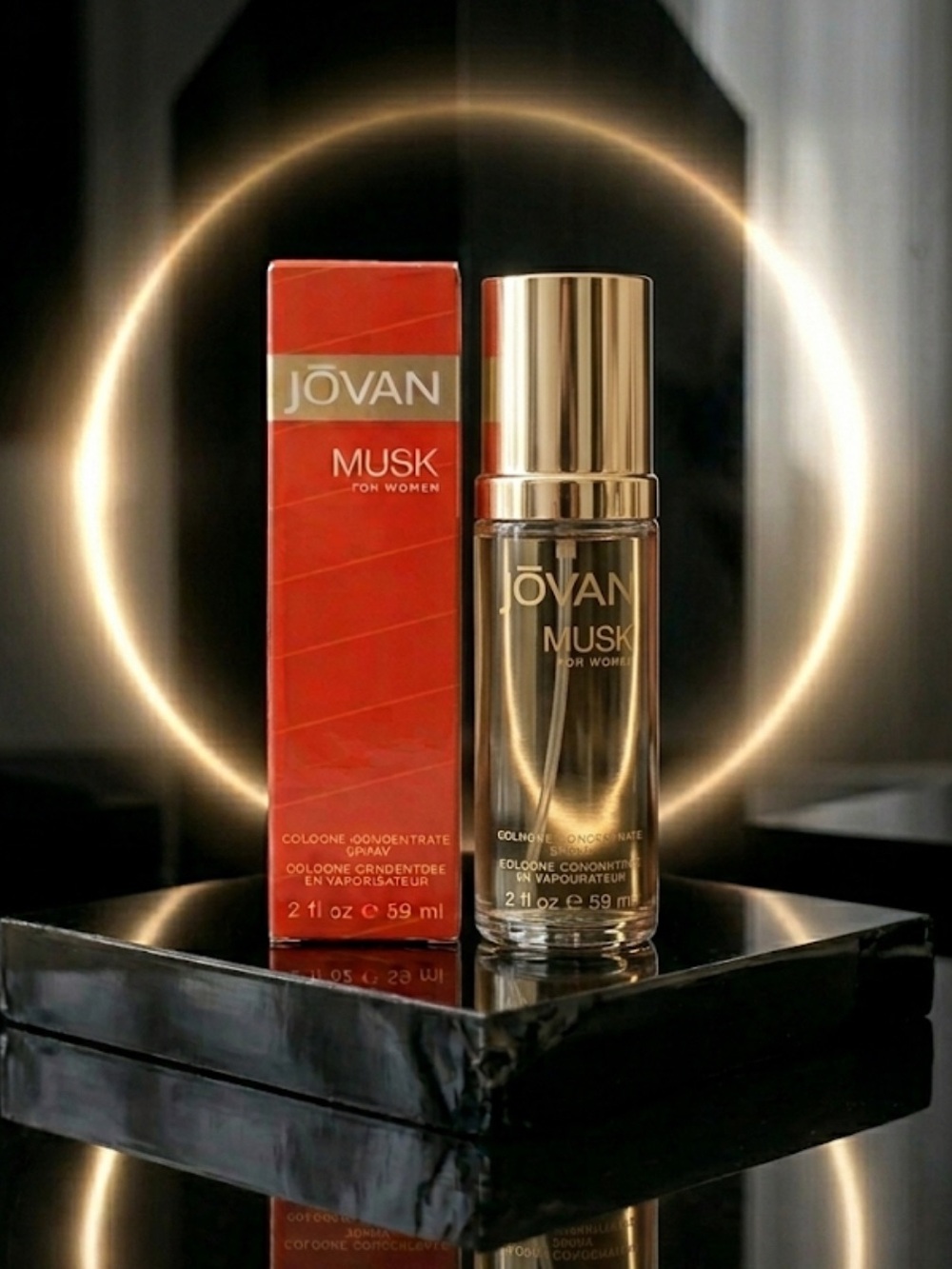 JOVAN Musk for Women Cologne Concentrate Spray 2 fl oz - Set of 2 New - Picture 2 of 5